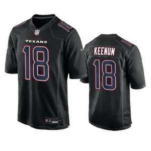 Men Houston Texans #18 Case Keenum Black Fashion Vapor Untouchable Limited Stitched Football Jersey