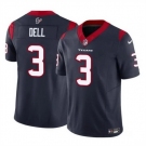 Men Houston Texans #3 Tank Dell Navy 2023 F U S E Vapor Untouchable Stitched Football Jersey