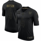 Men Houston Texans #4 Deshaun Watson Nike 2020 Salute To Service Limited Jersey Black