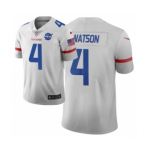 Men Houston Texans #4 Deshaun Watson White Vapor Limited City Edition Jersey