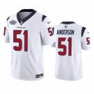 Men Houston Texans #51 Will Anderson Jr White 2023 F U S E With Prem1ere Patch Vapor Untouchable Limited Stitched Football Jersey