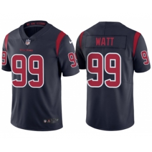 Men Houston Texans #99 J.J. Watt Navy Color Rush Limited Jersey