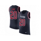 Men Nike Houston Texans #20 Jeremy Lane Navy Blue Rush Player Name & Number Tank Top NFL Jersey