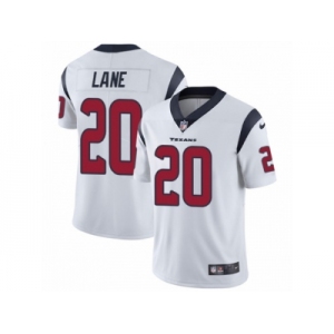 Men Nike Houston Texans #20 Jeremy Lane White Vapor Untouchable Limited Player NFL Jersey