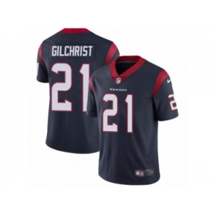 Men Nike Houston Texans #21 Marcus Gilchrist Navy Blue Team Color Vapor Untouchable Limited Player NFL Jersey