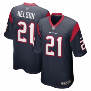 Men Nike Houston Texans #21 Steven Nelson Navy Vapor Limited Jersey