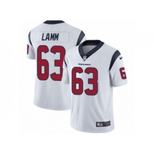 Men Nike Houston Texans #63 Kendall Lamm White Vapor Untouchable Limited Player NFL Jersey