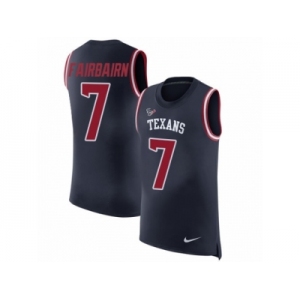 Men Nike Houston Texans #7 Kaimi Fairbairn Navy Blue Rush Player Name & Number Tank Top NFL Jersey