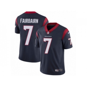 Men Nike Houston Texans #7 Kaimi Fairbairn Navy Blue Team Color Vapor Untouchable Limited Player NFL Jersey