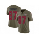 Men Nike Houston Texans #87 C.J. Fiedorowicz Limited Olive 2017 Salute to Service NFL Jersey