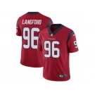 Men Nike Houston Texans #96 Kendall Langford Red Alternate Vapor Untouchable Limited Player NFL Jersey