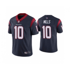 Men's Houston Texans #10 Davis Mills Navy Vapor Untouchable Limited Stitched Jersey