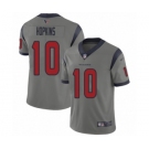 Men's Houston Texans #10 DeAndre Hopkins Limited Gray Inverted Legend Football Jersey