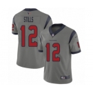 Men's Houston Texans #12 Kenny Stills Limited Gray Inverted Legend Football Jersey