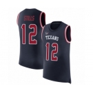 Men's Houston Texans #12 Kenny Stills Navy Blue Rush Player Name & Number Tank Top Football Jersey