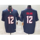 Men's Houston Texans #12 Nico Collins Navy F.U.S.E. Vapor Limited Football Stitched Jersey