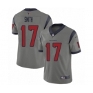 Men's Houston Texans #17 Vyncint Smith Limited Gray Inverted Legend Football Jersey