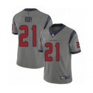 Men's Houston Texans #21 Bradley Roby Limited Gray Inverted Legend Football Jersey