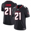 Men's Houston Texans #21 Nick Chubb Navy 2025 F.U.S.E. Vapor Limited Football Stitched Jersey