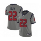 Men's Houston Texans #22 Aaron Colvin Limited Gray Inverted Legend Football Jersey