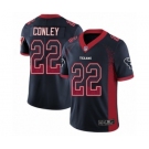 Men's Houston Texans #22 Gareon Conley Limited Navy Blue Rush Drift Fashion Football Jersey