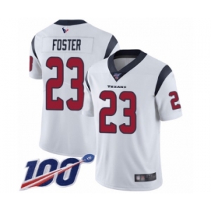 Men's Houston Texans #23 Arian Foster White Vapor Untouchable Limited Player 100th Season Football Jersey