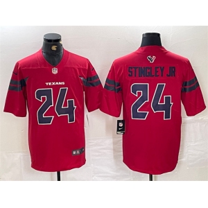 Men's Houston Texans #24 Derek Stingley Jr. Red Vapor Untouchable Football Stitched Jersey