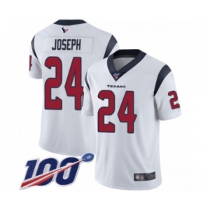 Men's Houston Texans #24 Johnathan Joseph White Vapor Untouchable Limited Player 100th Season Football Jersey