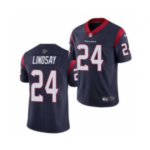 Men's Houston Texans #24 Phillip Lindsay Navy Vapor Untouchable Limited Stitched Jersey