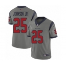 Men's Houston Texans #25 Duke Johnson Jr Limited Gray Inverted Legend Football Jersey