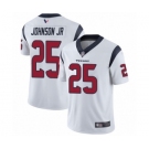 Men's Houston Texans #25 Duke Johnson Jr White Vapor Untouchable Limited Player Football Jersey