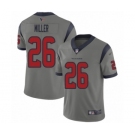 Men's Houston Texans #26 Lamar Miller Limited Gray Inverted Legend Football Jersey