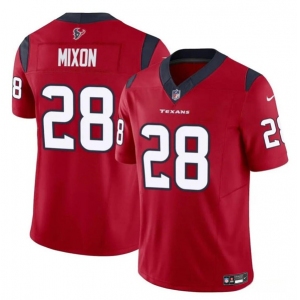 Men's Houston Texans #28 Joe Mixon Red 2024 F.U.S.E. Vapor Untouchable Football Stitched Jersey