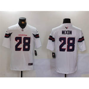 Men's Houston Texans #28 Joe Mixon White Vapor Untouchable Stitched Football Jersey