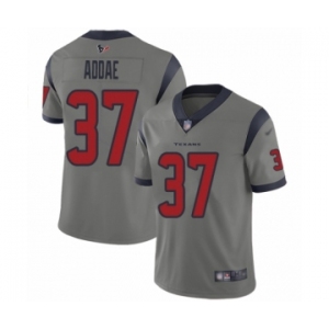 Men's Houston Texans #37 Jahleel Addae Limited Gray Inverted Legend Football Jersey