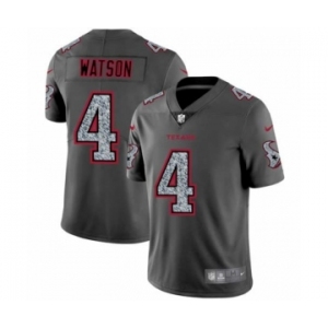 Men's Houston Texans #4 Deshaun Watson Limited Gray Static Fashion Limited Football Jersey