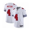 Men's Houston Texans #4 Deshaun Watson White Team Logo Cool Edition Jersey