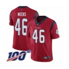 Men's Houston Texans #46 Jon Weeks Red Alternate Vapor Untouchable Limited Player 100th Season Football Jersey