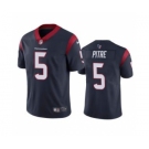 Men's Houston Texans #5 Jalen Pitre Navy Vapor Untouchable Limited Stitched Jersey