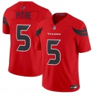 Men's Houston Texans 5 Jalen Pitre Red 2024 Alternate F.U.S.E Vapor Football Stitched Jersey