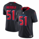 Men's Houston Texans #51 Will Anderson Jr. Nike Navy 2nd Alternate Vapor F.U.S.E. Limited Jersey