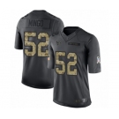 Men's Houston Texans #52 Barkevious Mingo Limited Black 2016 Salute to Service Football Jersey