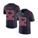 Men's Houston Texans #52 Barkevious Mingo Limited Navy Blue Rush Vapor Untouchable Football Jersey