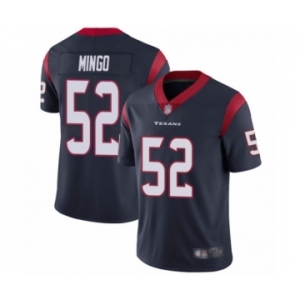 Men's Houston Texans #52 Barkevious Mingo Navy Blue Team Color Vapor Untouchable Limited Player Football Jersey