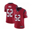 Men's Houston Texans #52 Barkevious Mingo Red Alternate Vapor Untouchable Limited Player Football Jersey