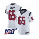 Men's Houston Texans #65 Greg Mancz White Vapor Untouchable Limited Player 100th Season Football Jersey