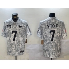 Men's Houston Texans #7 C.J. Stroud 2024 Arctic Camo Salute To Service Limited Stitched Football Jersey