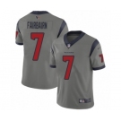 Men's Houston Texans #7 Ka'imi Fairbairn Limited Gray Inverted Legend Football Jersey