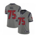 Men's Houston Texans #75 Matt Kalil Limited Gray Inverted Legend Football Jersey