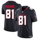 Men's Houston Texans #81 Jayden Higgins Navy 2025 Draft Vapor F.U.S.E. Limited Football Stitched Jersey
